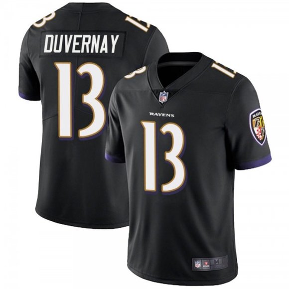 Men's Baltimore Ravens #13 Devin Duvernay Black Vapor Untouchable Limited Jersey